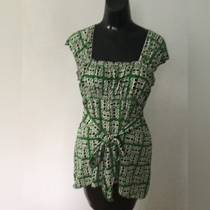 Women’s max studio green and black 60’s Shapes psychedelic  .